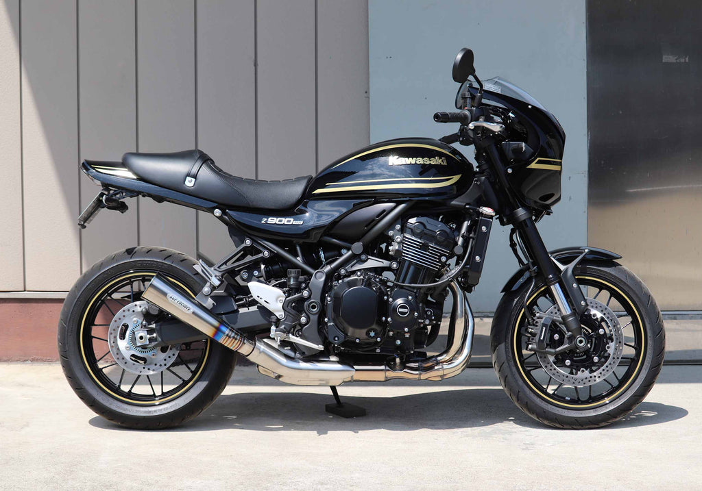 Z900RS用 スリップオン ポリッシュチタン メガホンサイレンサー — SSP Factory